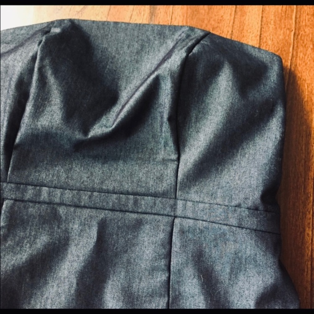 NWOT Merona Strapless Lightweight Denim Midi Dress Blue Summer Event Wedding 6 - Picture 3 of 5